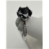 Image 4 : $1800 APPRAISED 3.00 CARAT BLACK MOISSANITE RING