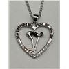 Image 1 : Heart-Shaped Pendant Necklace With Diver and Inscription
