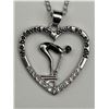 Image 3 : Heart-Shaped Pendant Necklace With Diver and Inscription