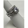 Image 4 : Ladies Triple 1.0 Carat Solitaire wedding ring set