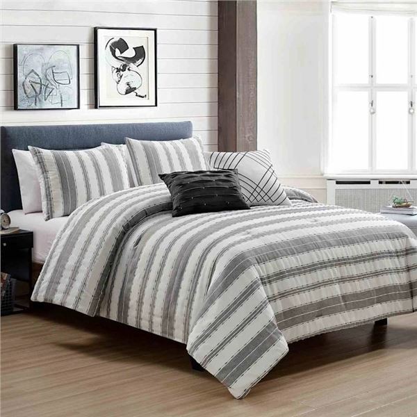 Comfy Bamboo World Graham King Size Comforter Set – 7 Pieces