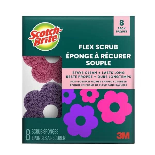 3M Scotch-Brite Flex Scrub 8-Pack Non-Scratch Sponges