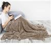 Image 1 : Soft Plush Brown Blanket