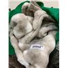 Image 2 : Faux Fur Style Beige Throw or Blanket with Barcode Label Visible