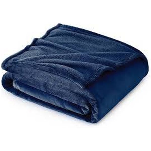 Blue and Green Plush Blankets