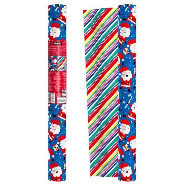 Kirkland Signature Double-Sided Christmas Wrapping Paper Roll