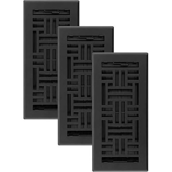 Manor House 3-Pack Floor Register, 10-inch x 4-inch