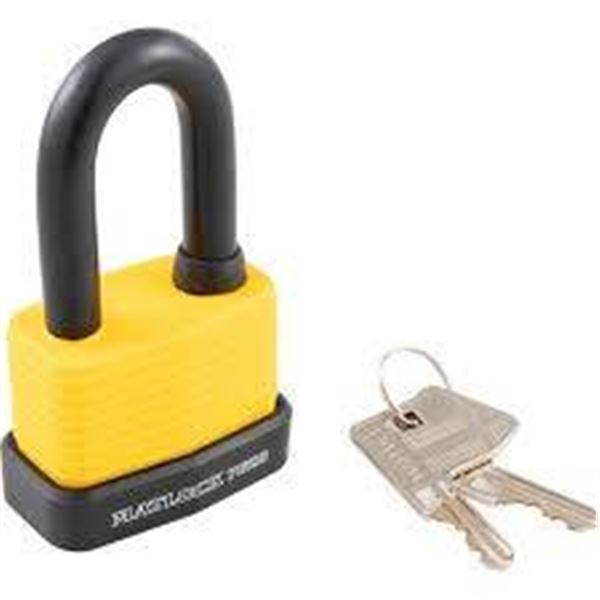 ShopMaster Weather Resistant Laminated Steel Padlocks 1-1/2 in 40mm 2-Packs of 2