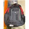 Image 2 : Roots Gray and Red Backpack with Multiple Compartments