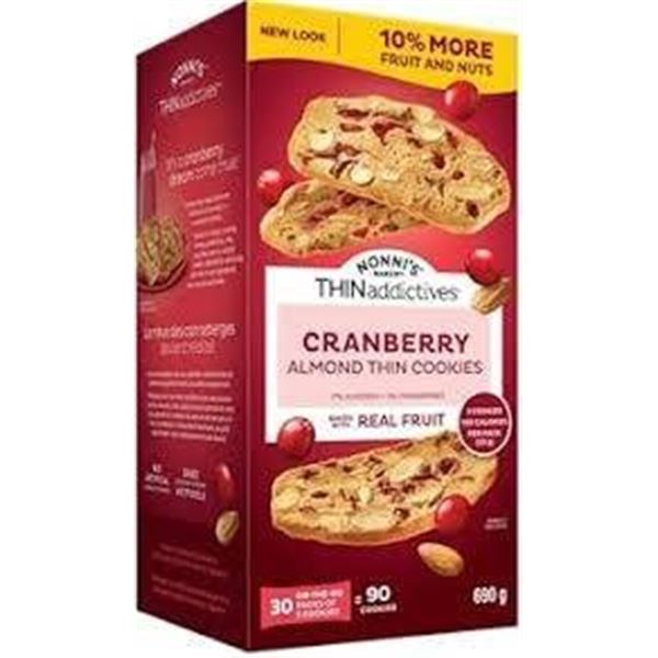 Nonni’s Thin Addictives Cranberry Almond Thin Cookies 690g