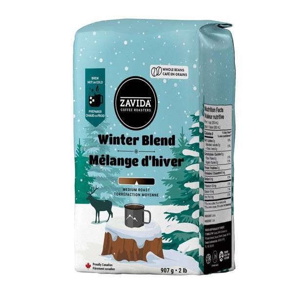 Zavida Coffee Roasters Winter Blend Medium Roast Whole Bean 907g