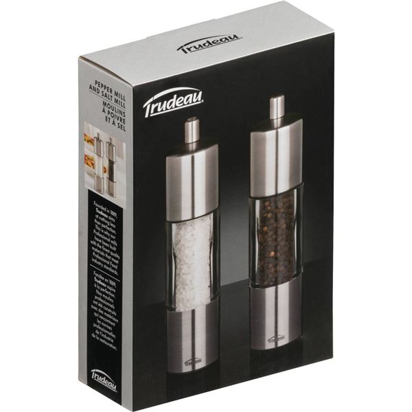 Trudeau One-Touch Electric Salt and Pepper Mills