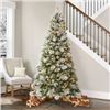 Image 1 : 7.5 ft Artificial Christmas Tree With Lights and Stand