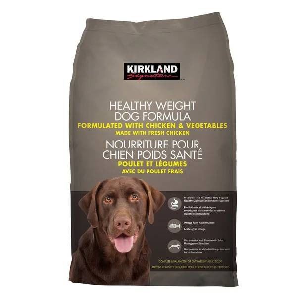 Kirkland Signature Healthy Weight Dog Food, Chicken and Vegetables, 18.14 kg