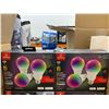 Image 2 : LOT OF 2 Globe LED Color Changing Smart Bulbs – Set of 3 with Remote Control