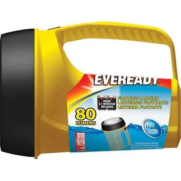 LOT OF 2 Eveready Value Pack Yellow Flashlights with Battery Included