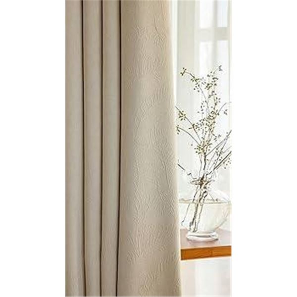 Beige Curtain, 52 x 120 Inches (132 x 304 cm)