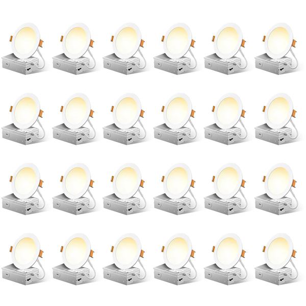 LYWIT LED Recessed Luminaire, 12 Units, 800 Lumens, 80W Replacement