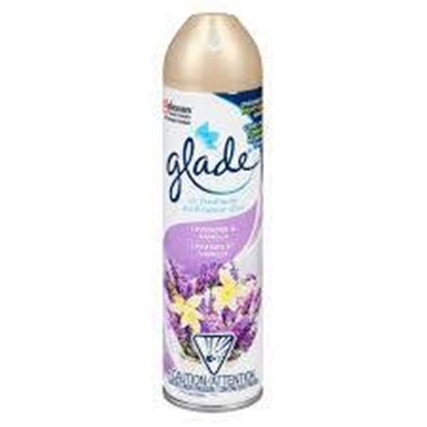 Glade Lavender & Vanilla Air Freshener Spray, 6 x 8 oz