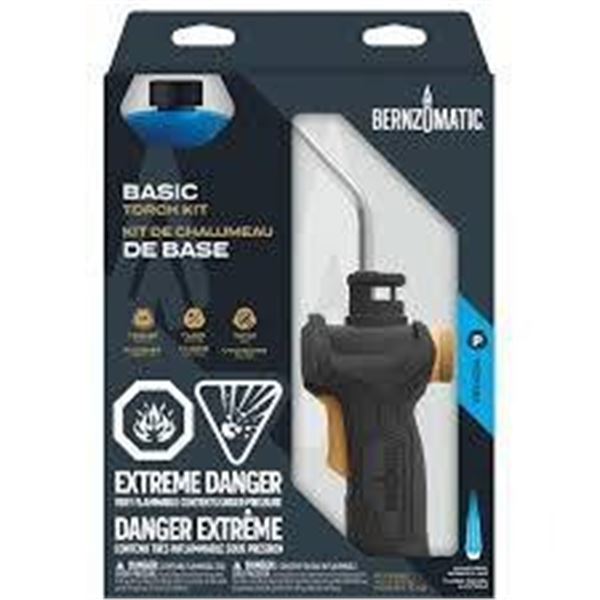 Bernzomatic Basic Torch Kit with Propane Compatibility