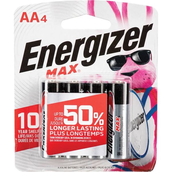 Energizer Max AA8 Alkaline Batteries, Pack of 8 x 3 Packs