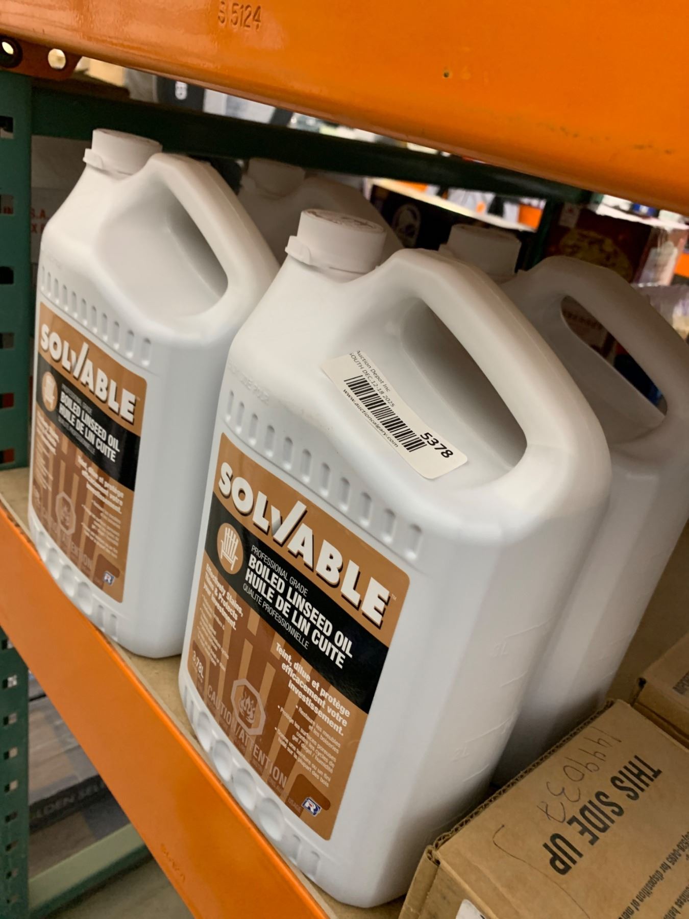 Solvable Box Solvable Boiled Linseed Oil 3.78L Containers (Lot of 4)
