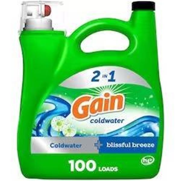Gain Ultra Clean Water-Fresh Scent Liquid Detergent 4.87 L 121 Loads