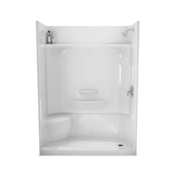 Maax Essence 60 x 30 x 60 Fiberglass Shower Wall Set