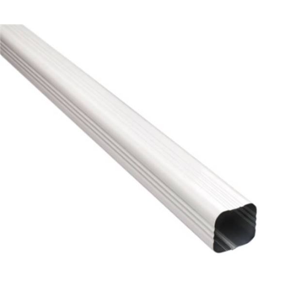 Case of 10  2-5/8 x 2-5/8 White Aluminum 10 ft  Downpipe