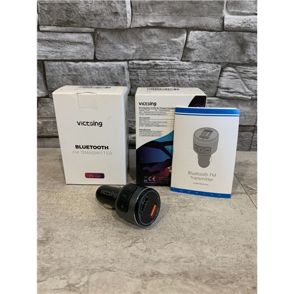 Lot of 2 Victsing Bluetooth FM Transmitter Supports Hands Free 2 Music Modes