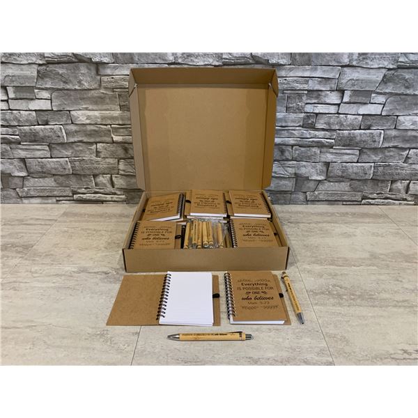 Notebooks With Insparational Quotes Box of 30 With Pens 5 1/4 x 3 3/4