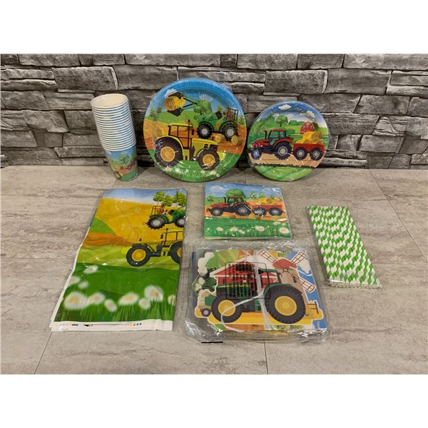 Party Supplies Stickers Plates Baloons Forks Decorations