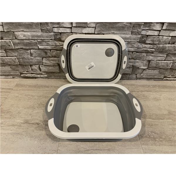 Lot of 2 Colapsible Dish Sink And Drying Rack