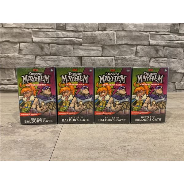 Lot of 4 D & D Dungeon Mayhem Expansion Pack Battle for Baldur's Gate