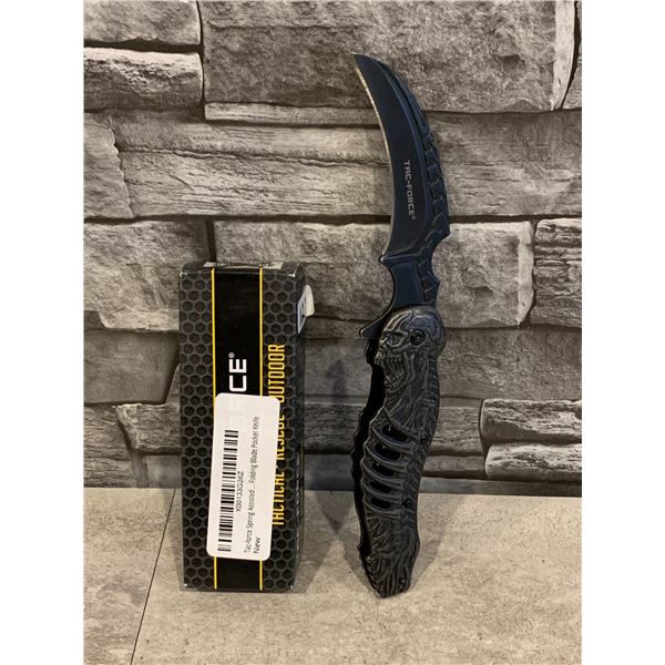 Tac-Force Tactica Rescue Outdoor Spring Assisted Folding Pocket Knife Skelleton