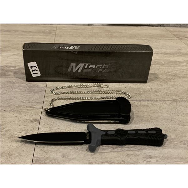 Mtech USA Knife on Necklace  7"