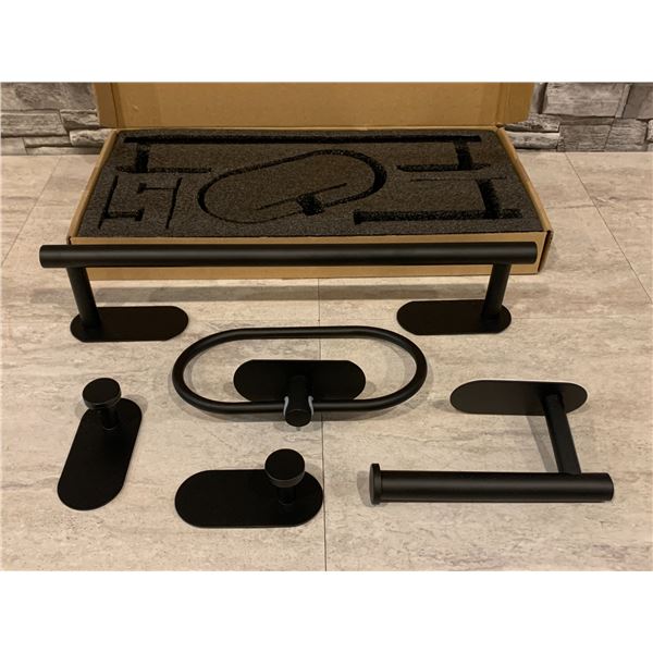 Black Towel Rack Kit for Bathroom - Kitchen