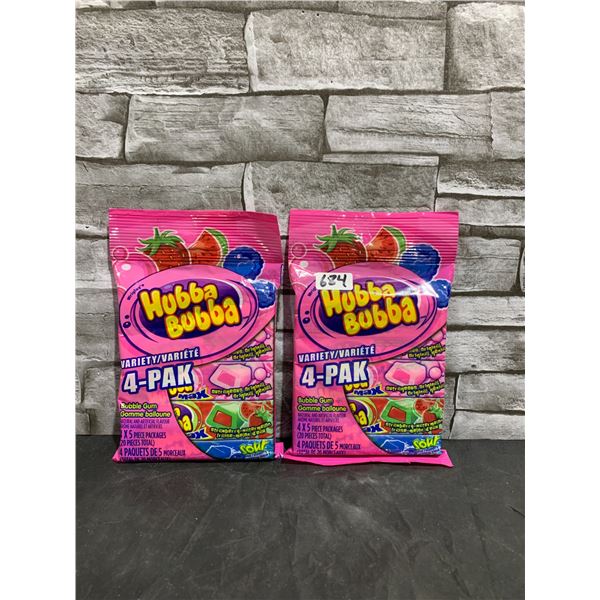 Lot of 2 4-Pak Hubba Bubba Variety Pack