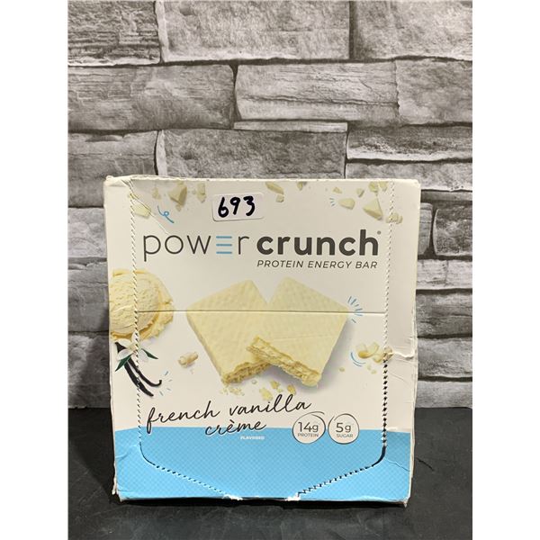 1 Box of Power Crunch Protein Engergy Bars - French Vanilla Crème