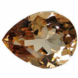 64.65ct Pear Peach Pink Imperial Topaz  FLAWLESS Appraisal Estimate $16165 (GEM-17366)