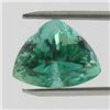 18.7ct Natural Deep Patroke Green Kunzite Trillion VS Appraisal Estimate $1403 (GEM-18568)