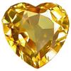 23.00ct AAA Yellow Heart Cut Citrine Appraisal Estimate $525 (GEM-15273)