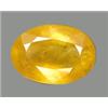2.1ct Oval Cut Top AAA Yellow Sapphire Appraisal Estimate $210 (GEM-8679B)