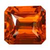 39.50ct Red Orange Emerald Cut Citrine Appraisal Estimate $1290 (GEM-14449)