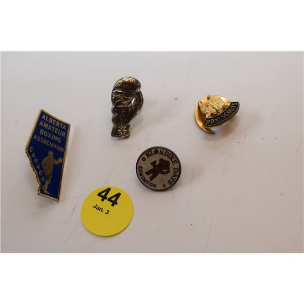 Boxing + Boy Scout Pins
