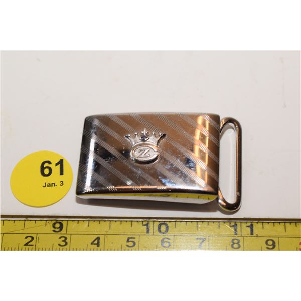 Anson Crown Zellenback Sterling Belt Buckle