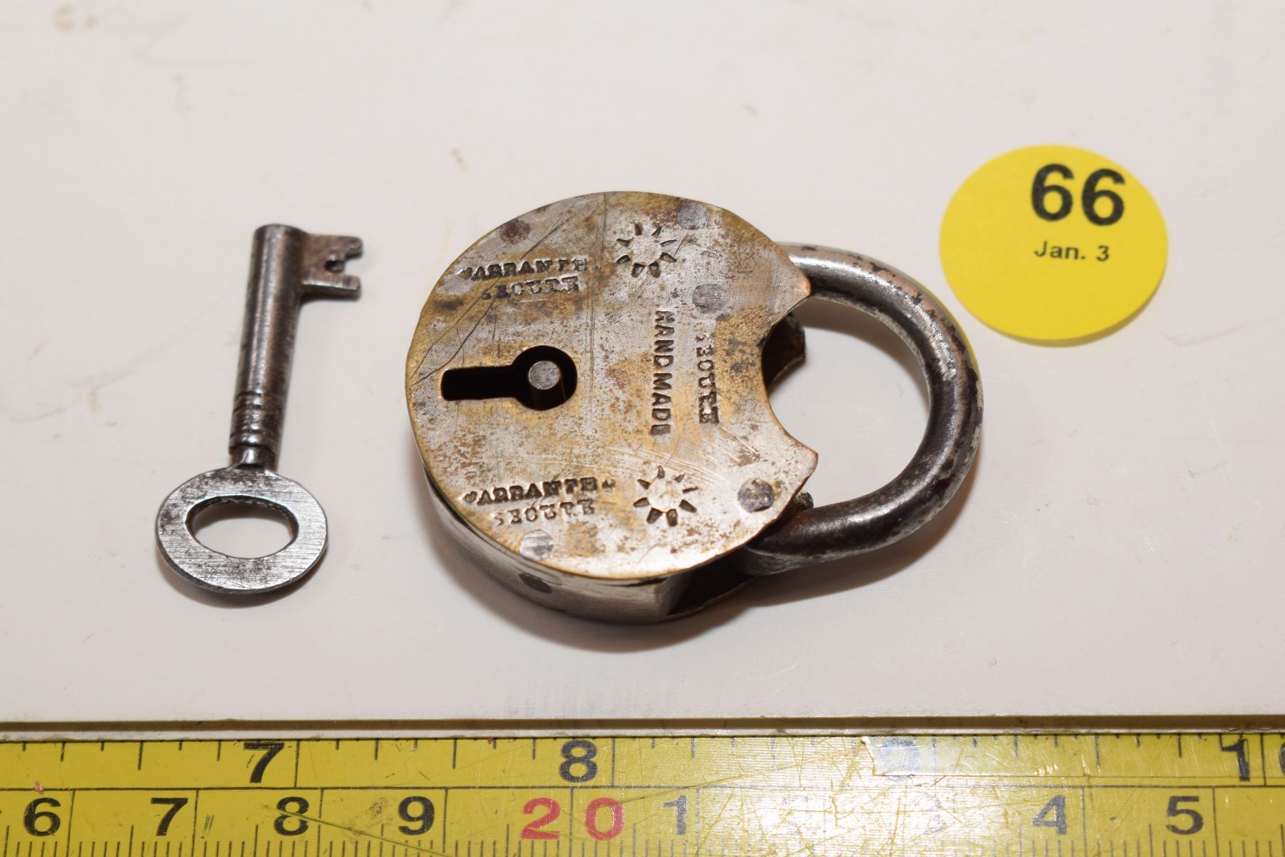 Hand Made Lock and Key - Schmalz Auctions