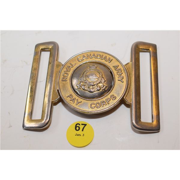 Royal Canadian Army Belt Buckle