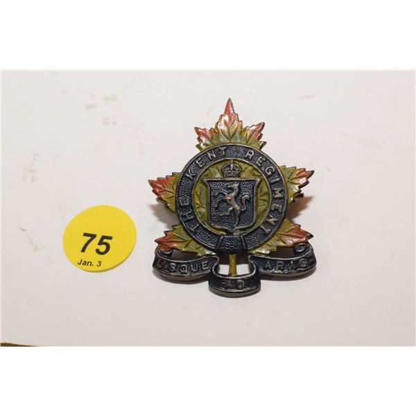 The Kent Regiment Cap Badge