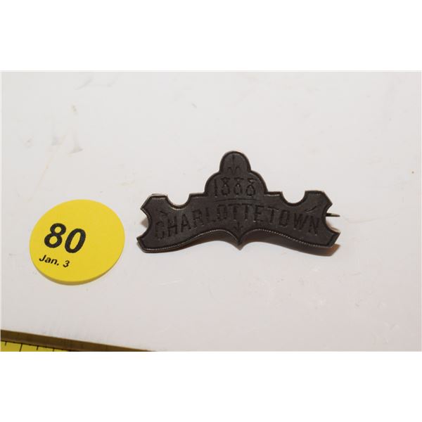 1888 Charlottetown (Police ?) Badge